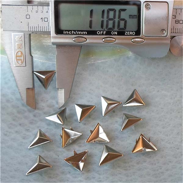 A018 Triangle Studs For Garments(iron/brass) 12mm 1000pcs/bag
