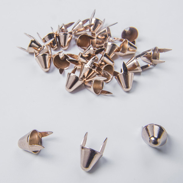 A054 UK77 Cone Studs(iron/brass) 12.7x10.8mm 100pcs/bag