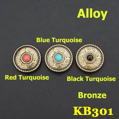 KB301 Conchos Turquoise 25mm 1pc/bag