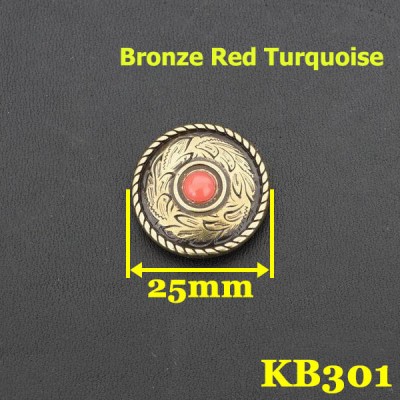 KB301 Conchos Turquoise 25mm 1pc/bag