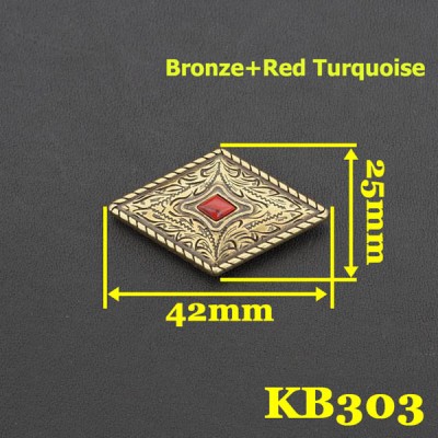 KB303 Wholesale Rhinestone Conchos 25x42mm 1pc/bag