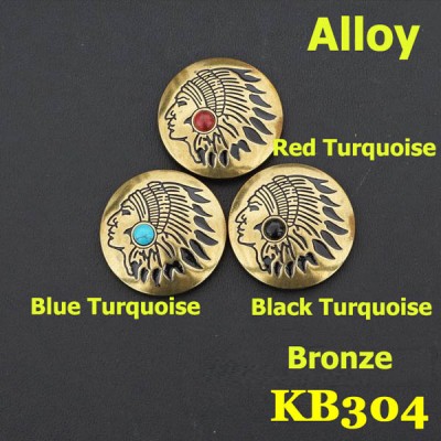 KB304 Wholesale Turquoise Conchos  30mm 1pc/bag