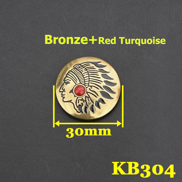 KB304 Wholesale Turquoise Conchos  30mm 1pc/bag