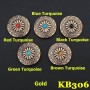KB306 Square Bling Conchos 30mm 1pc/bag