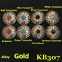 KB307 Rhinestone Conchos Wholesale 30mm 1pc/bag
