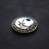 NA039 Embossed Inlaid Turquoise Conchos 35mm