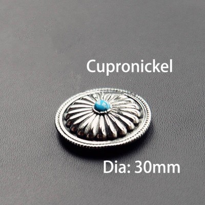 NA043 Turquoise Conchos 30mm
