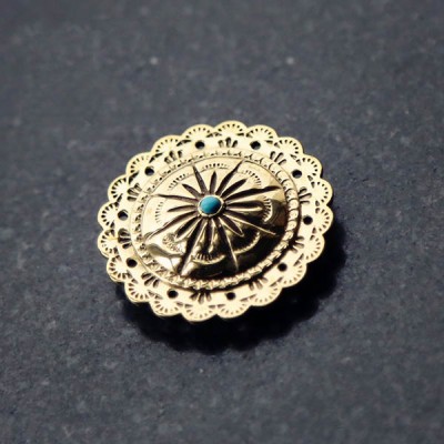 NA058 Turquoise Conchos Brass 30mm/38mm