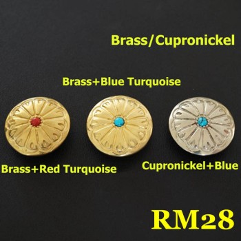 RM28 Pure Copper Flower Conchos 26.5mm 1pc/bag